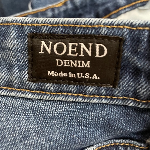 Noend Denim Farrah Kick Flare jeans in Bella Wash - Picture 10 of 10